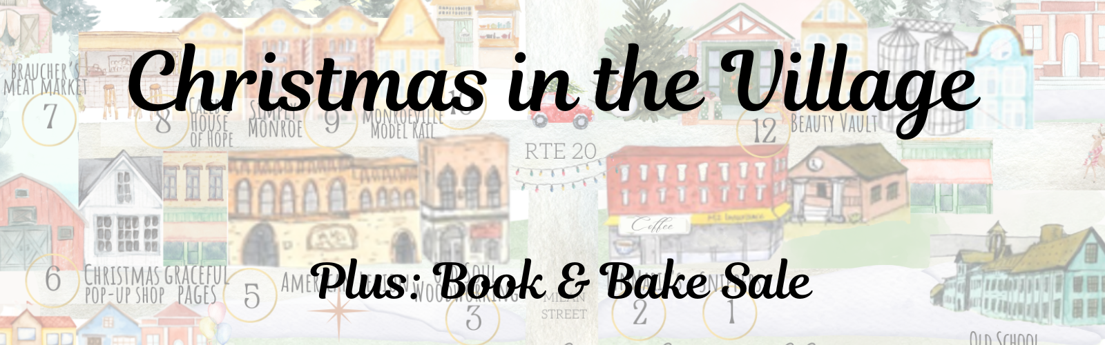 christmas in the village book and bake sale